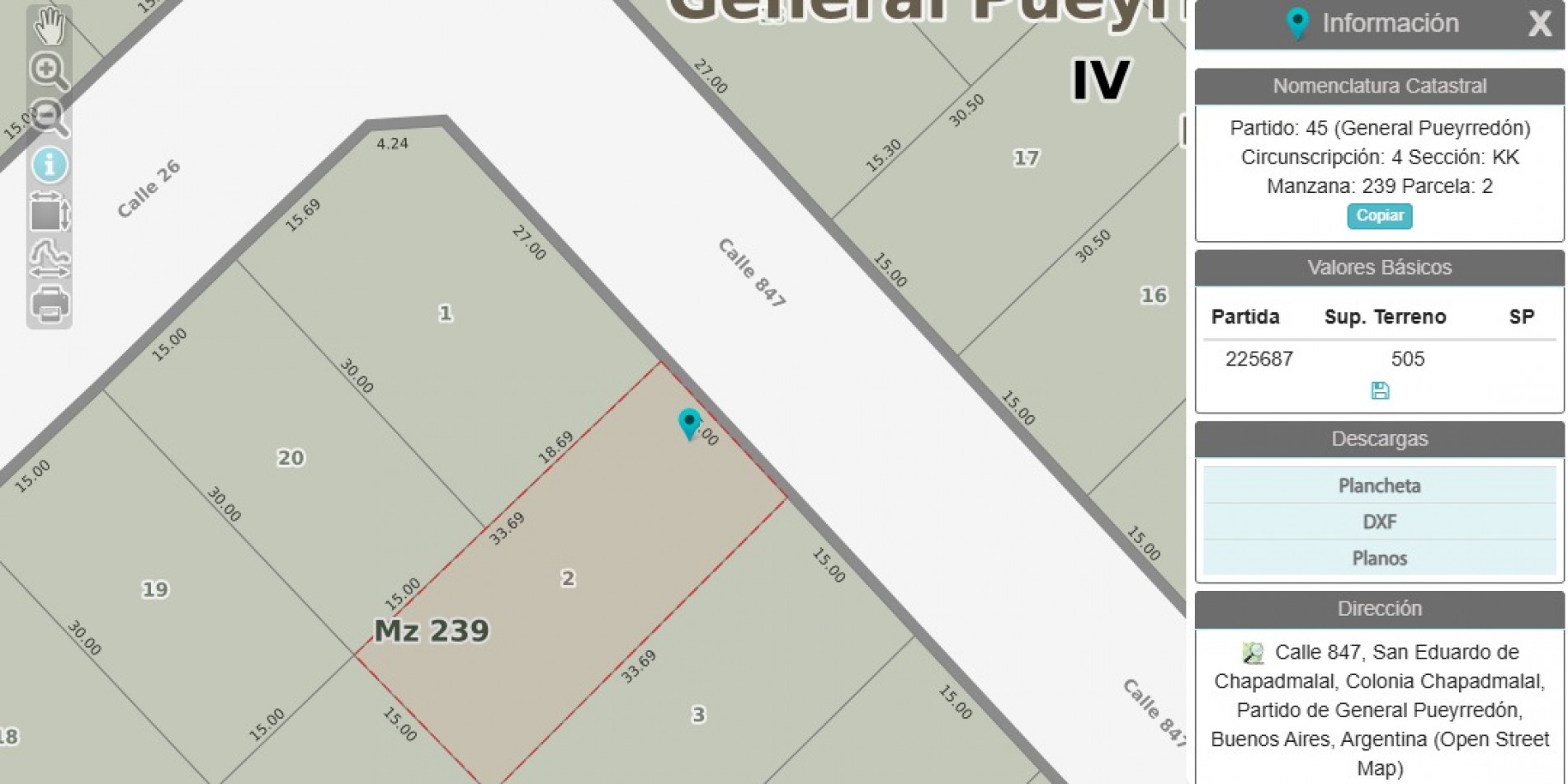 LOTE EN COLONIA CHAPADMALAL CON ENCADENADO.